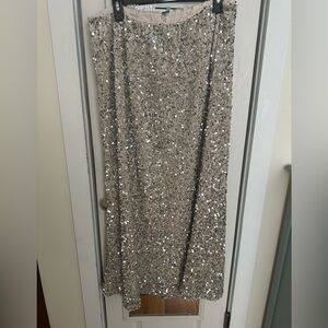 Sequin maxi skirt